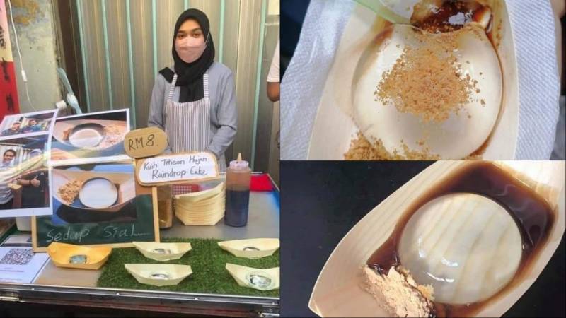 Kuih Titisan Hujan Ipoh Video| Kuih titisan hujan! Makanan berasal dari Jepun! Mula tular di Ipoh, kini jadi fenomena! | Cerita komuniti oleh reporter berpengalaman