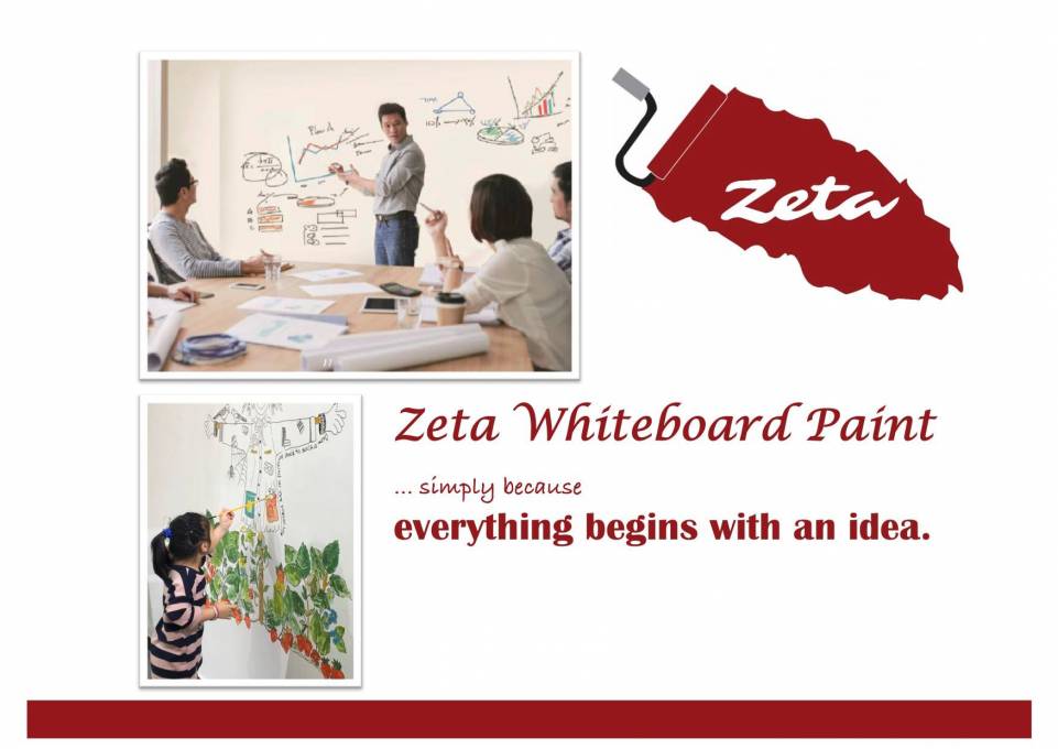 Zeta Whiteboard Paint- Murals on Wall
