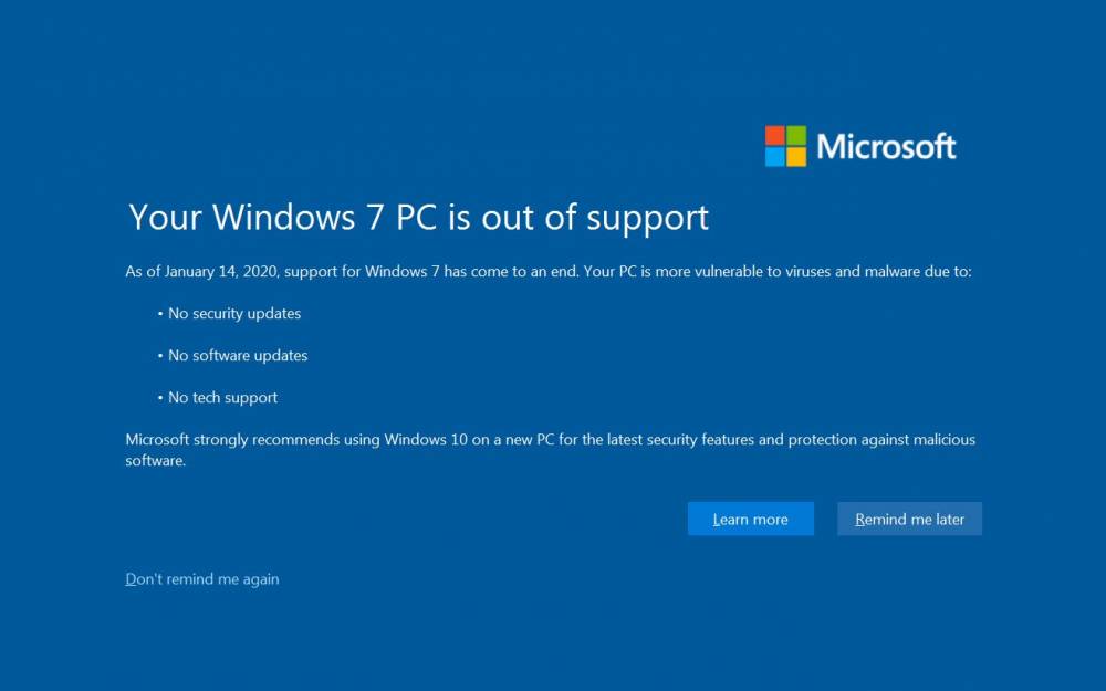 Windows 7时代正式结束 网民 电脑装的杀毒软件还能用吗 Ttn 谈谈网