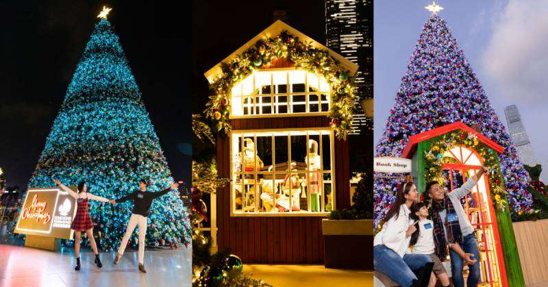 巨型圣诞树首次移师香港西九文化区！与维港美景相辉映 ，成冬日浪漫打卡地点！