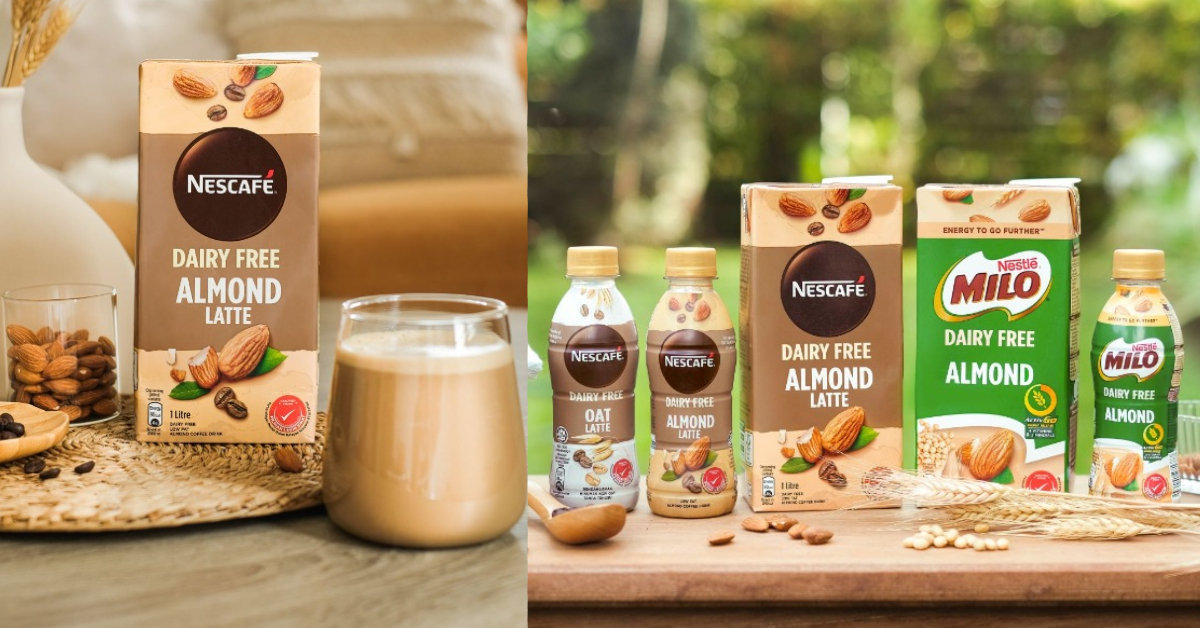 Nestlé推出NESCAFÉ无乳杏仁拿铁1公升包装！乳糖不耐症者也适合饮用！