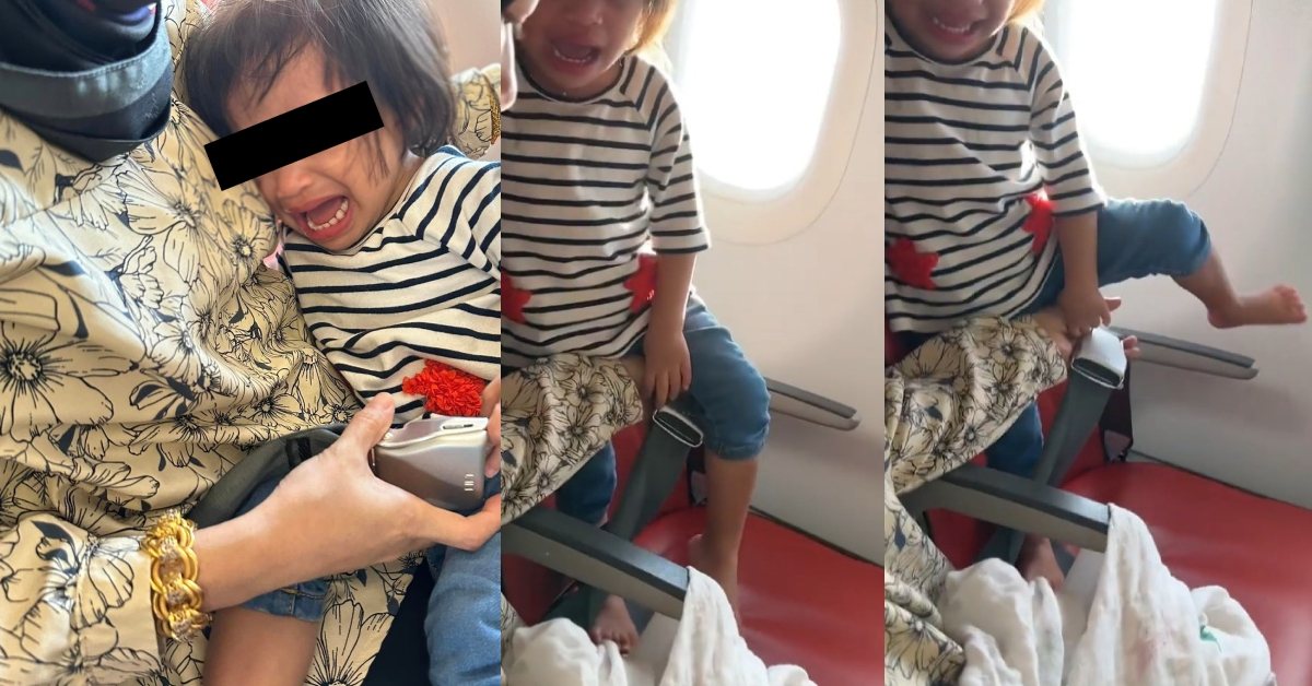 2岁小孩在飞机上哭闹拒绑带！空姐机长出面警告，父亲不满发FB：我孩子还小！