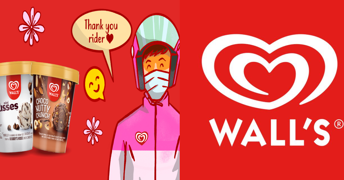Wall’s Malaysia 推出“Wall’s Happy Moments”活动向快递员表示感谢！通过购买冰淇淋传播快乐！