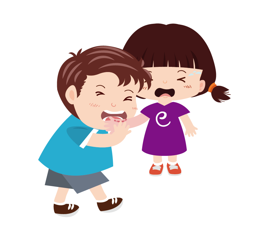 如何防止幼兒咬人：家長以安全姿勢拉開距離並示範替代行為